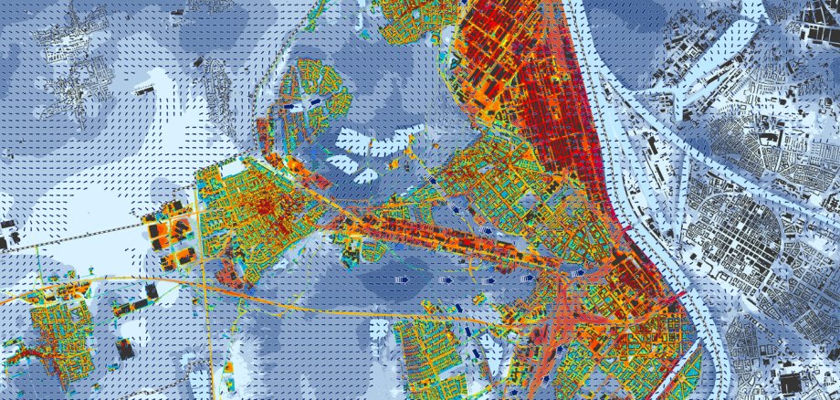 Klimaanalysekarte Ausschnitt Klimaanalysekarte Ausschnitt
