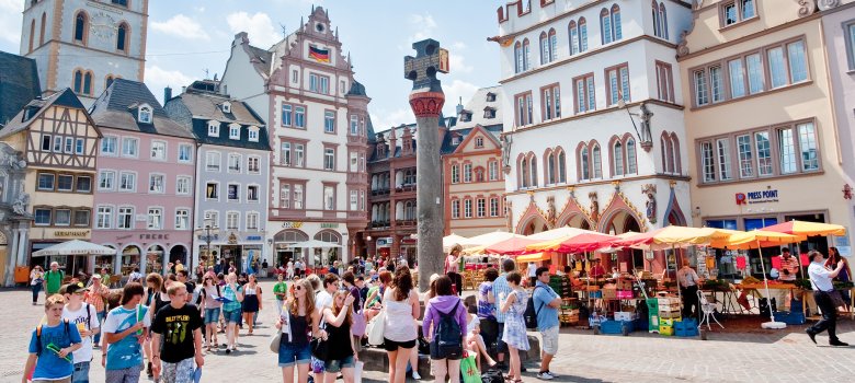 old Market square in Trier, Germany old Market square in Trier, Germany