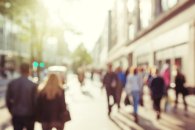 people in bokeh, street of London people in bokeh, street of London